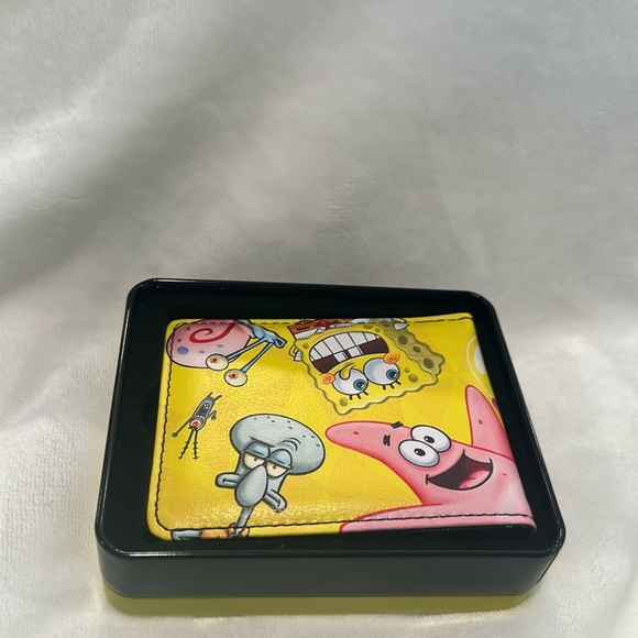 NWT Buckle Down Bi-Fold Sponge Bob Wallet with Credit Cards, ID and Bill Slots. - Picture 6 of 8